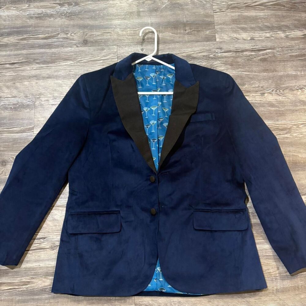 Unbranded Men's Navy and Blue Tuxedos